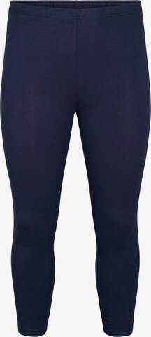 Zizzi Skinny Leggings in Blau: predná strana