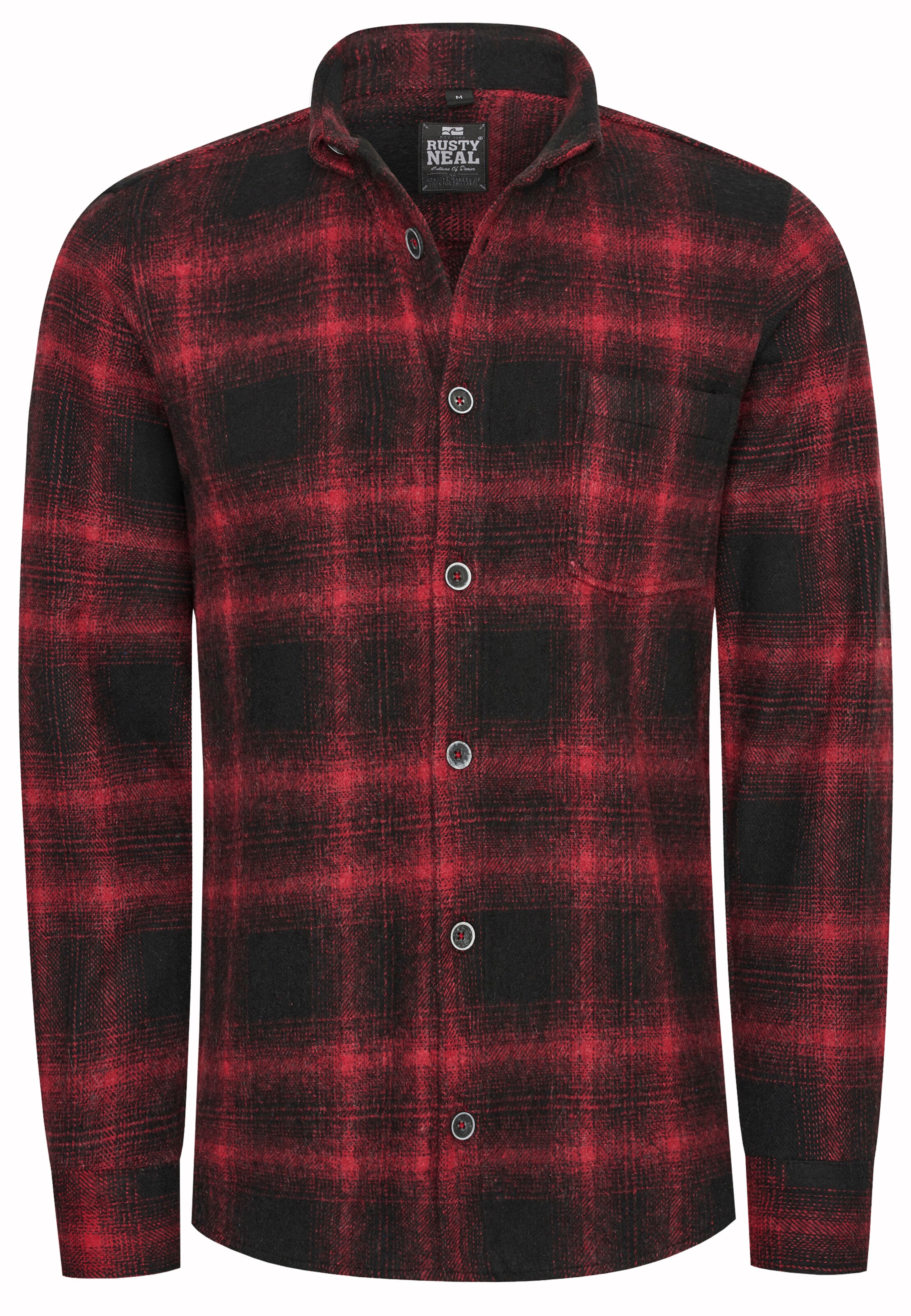 Rusty Neal Hemd in Rot: Vorderseite