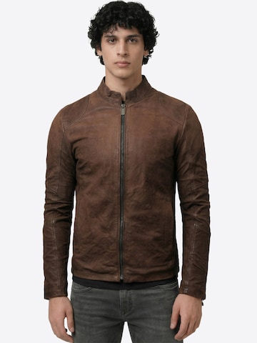 Crone Between-Season Jacket 'IVAR' in Brown: front
