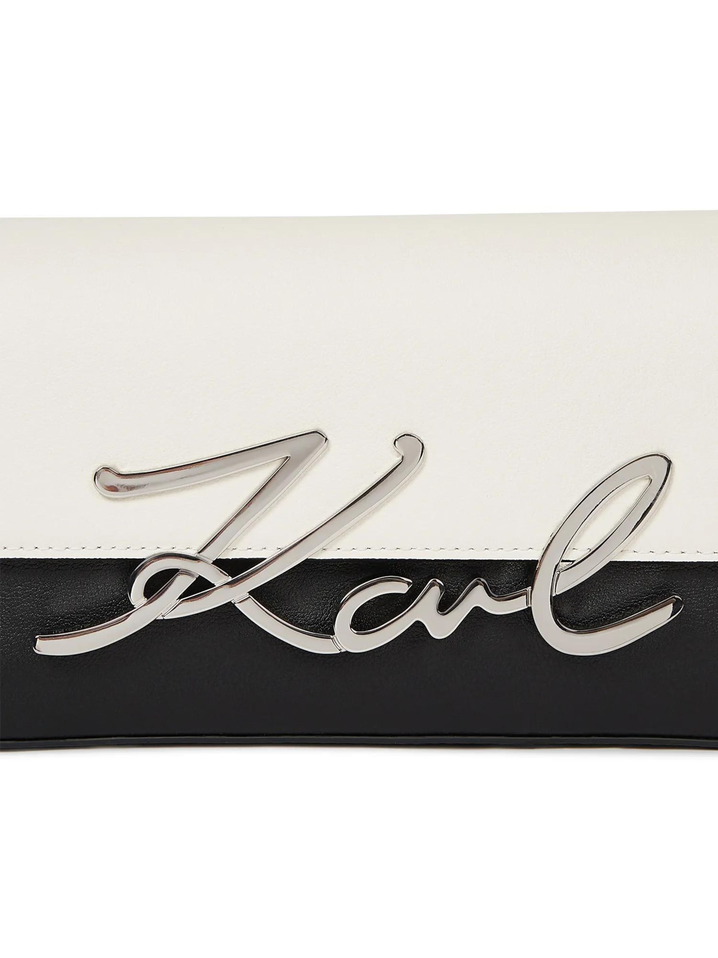 Karl Lagerfeld Наплечная сумка 'K/Signature' в Черный