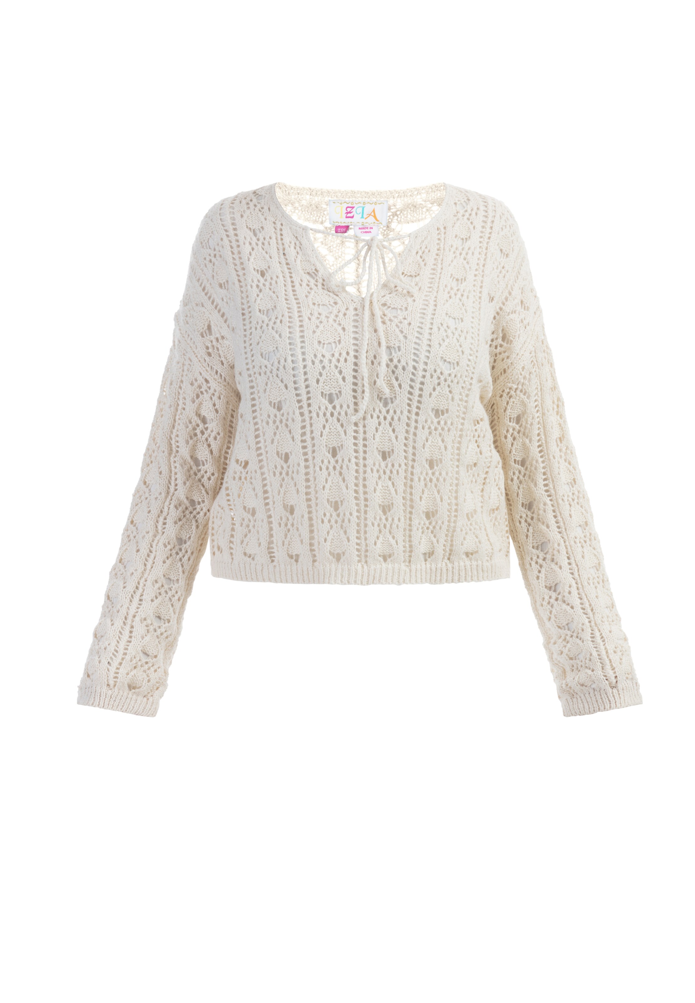 IZIA Trui in Wit: voorkant