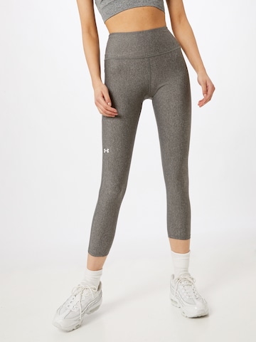 UNDER ARMOUR Skinny Sports trousers in Grey: front