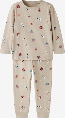 NAME IT - Pijama 'NMNVISMAS' en beige: frente