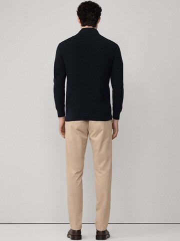 Pull-over ' COTTON RIB HZIP ' Hackett London en noir