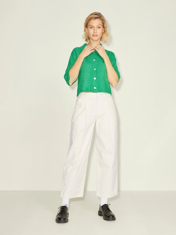 JJXX Loose fit Pleat-Front Pants 'IDA' in White: front
