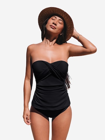 Cupshe Tankini in Schwarz