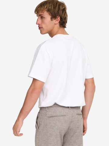 Only & Sons Shirt 'Caspian'‌‌‌‌ in Weiß