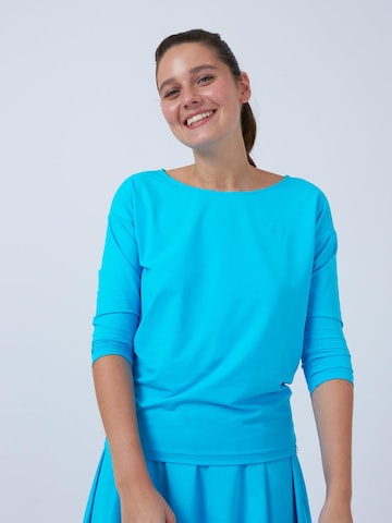 SPORTKIND Funktionsshirt '3/4 Loose Fit'‌‌ in Blau: Vorderseite