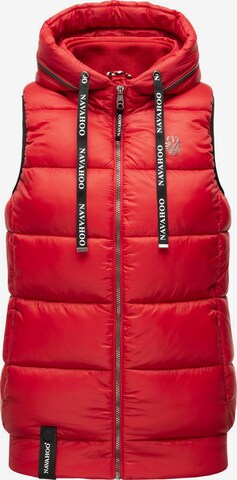 Gilet 'Kassidy' NAVAHOO en rouge : devant