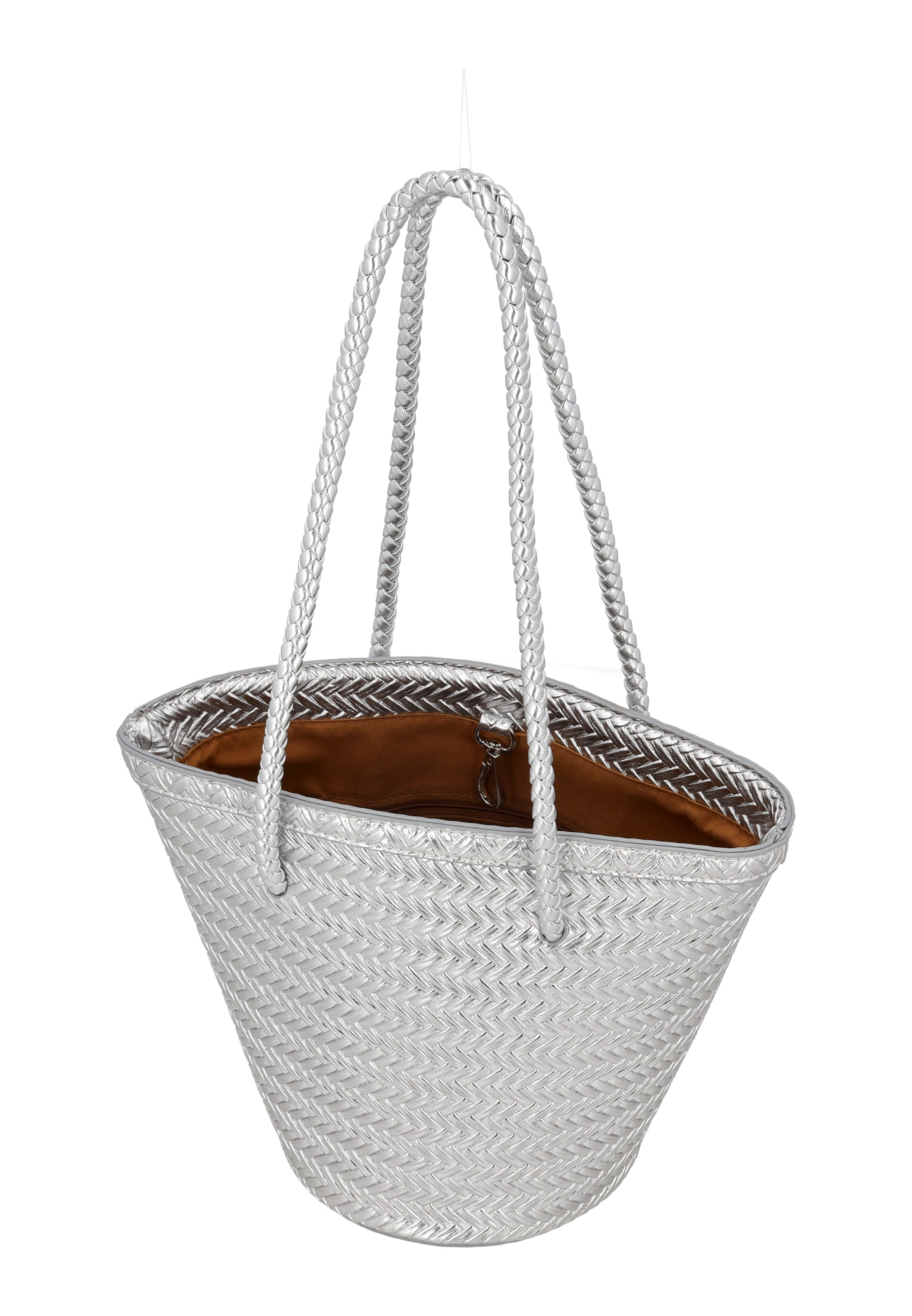 faina - Bolso de mano en plata