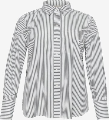 KAFFE CURVE Blouse 'Jerria' in Wit: voorkant