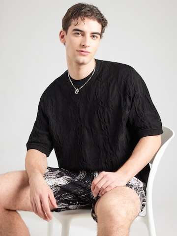 Carlo Colucci Pullover i sort: forside