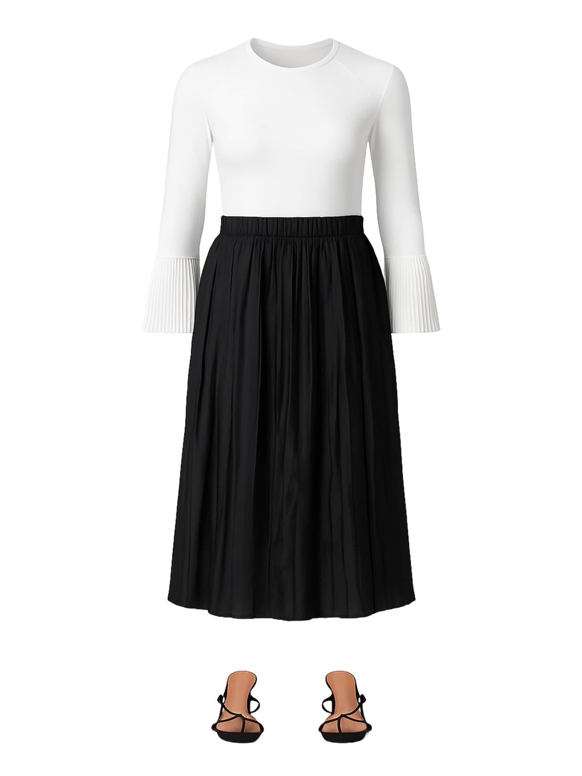 Touche Prive Skirt in Black: front