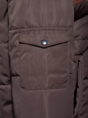Queen Kerosin Winter Jacket 'Nature's Calling' in Brown