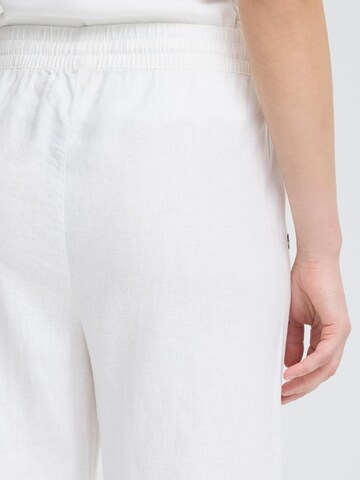 Loosefit Pantalon ' OXAlfas Linen Mix ' Oxmo en blanc