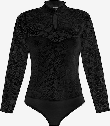 STOCKERPOINT Trachtenbody 'Larina' in Schwarz: Vorderseite