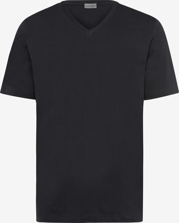 T-Shirt Hanro en noir : devant