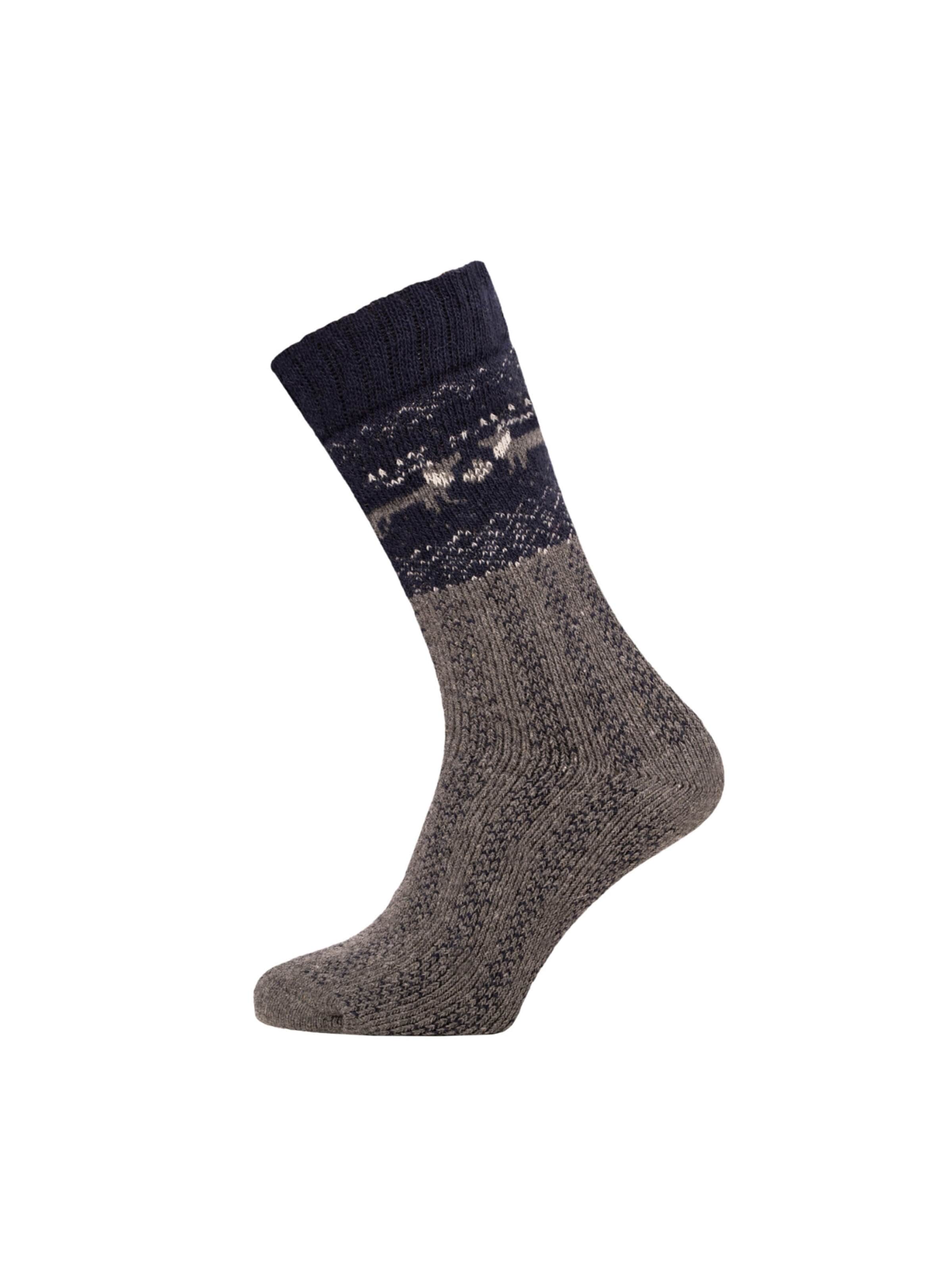 HomeOfSocks Socks 'HOS453' in Grey: front