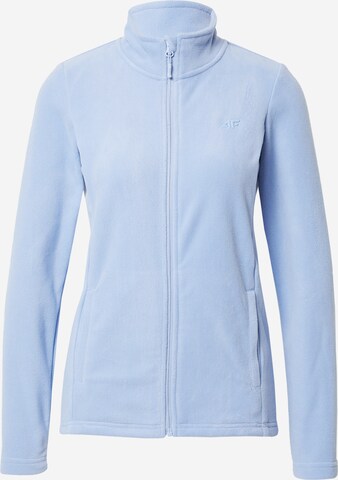 4F Functionele fleece jas in Blauw: voorkant