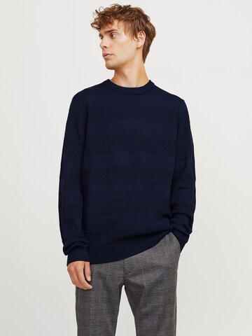 JJ Rebel Trui 'TOBY' in Blauw: voorkant