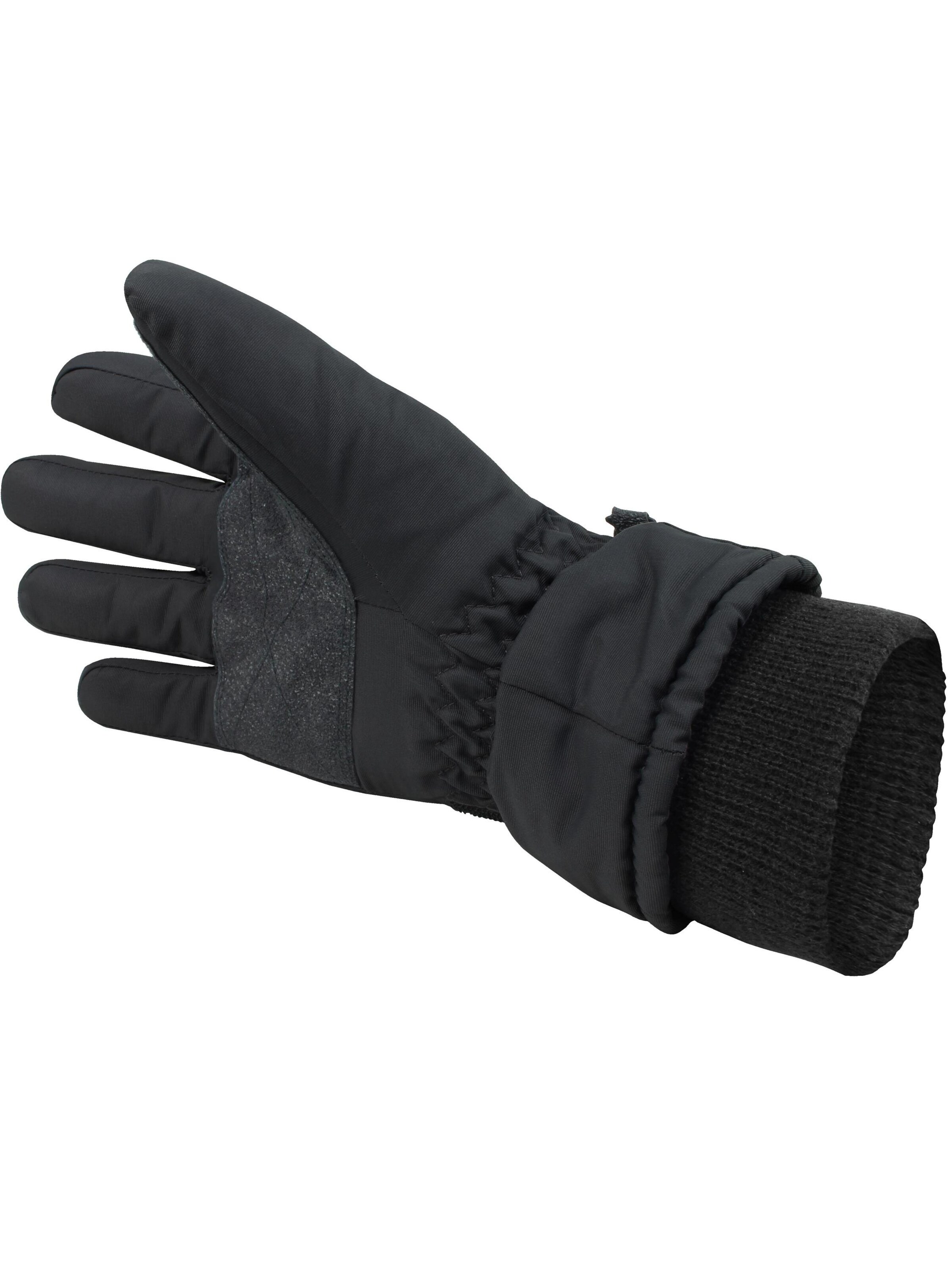 Gants de sport 'Snowguard Pro' normani en noir