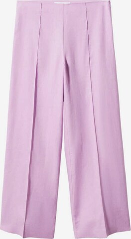 Wide Leg Pantalon à plis 'Watson' MANGO en violet : devant