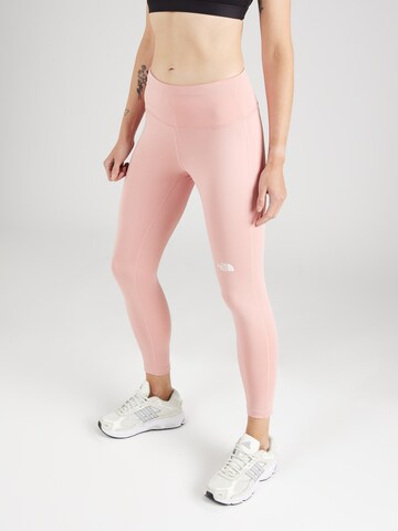 THE NORTH FACE Skinny Workout Pants 'FLEX' in Pink: front