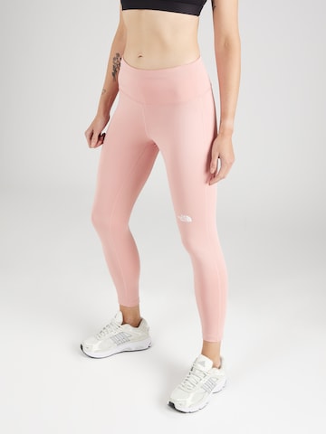 Skinny Pantalon de sport 'FLEX' THE NORTH FACE en rose : devant