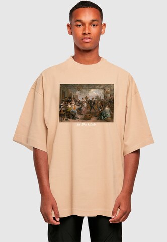 Mister Tee T-Shirt 'Club New Huge' in Beige: Vorderseite