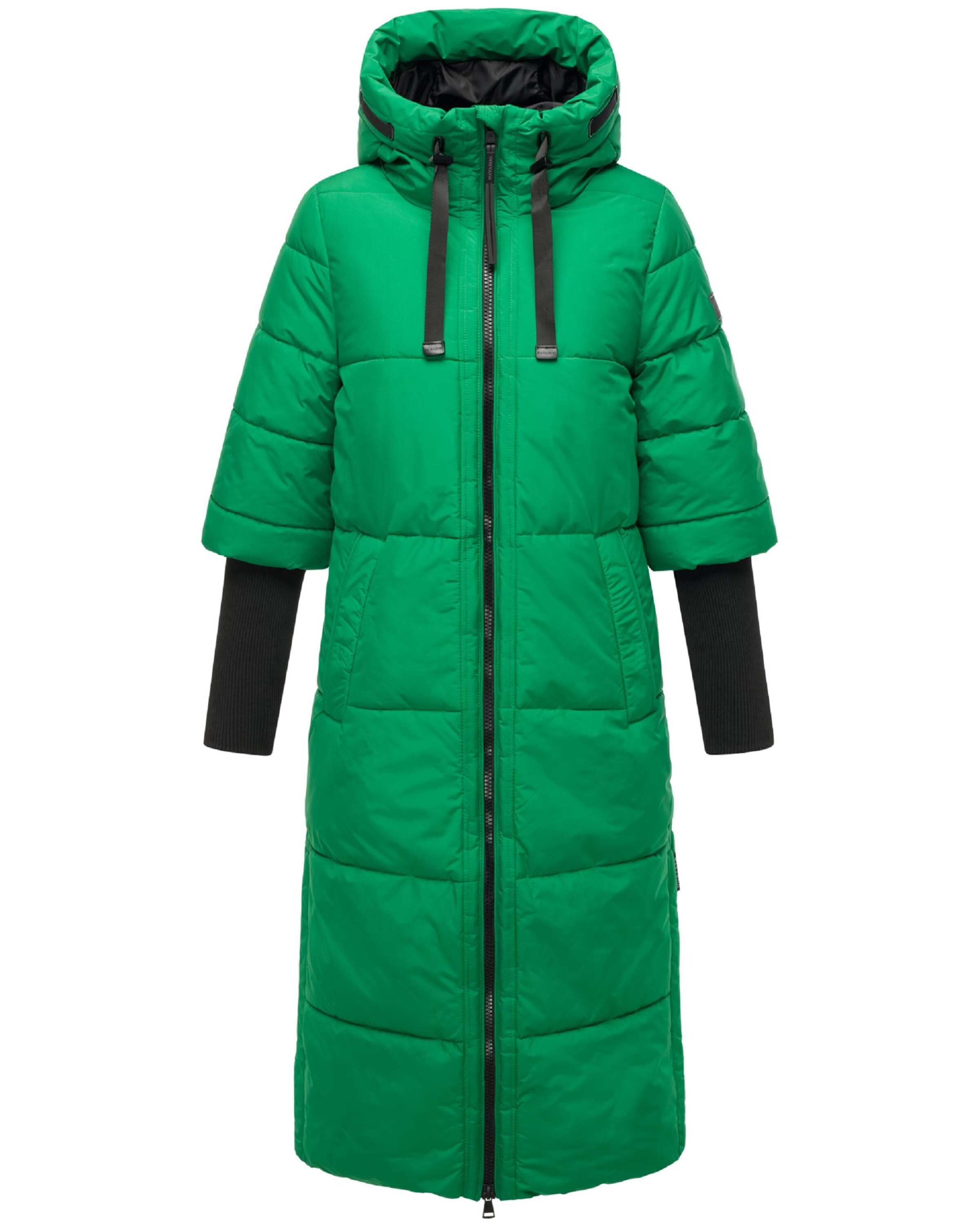 Cappotto invernale 'Ciao Miau XIV' di NAVAHOO in verde: frontale