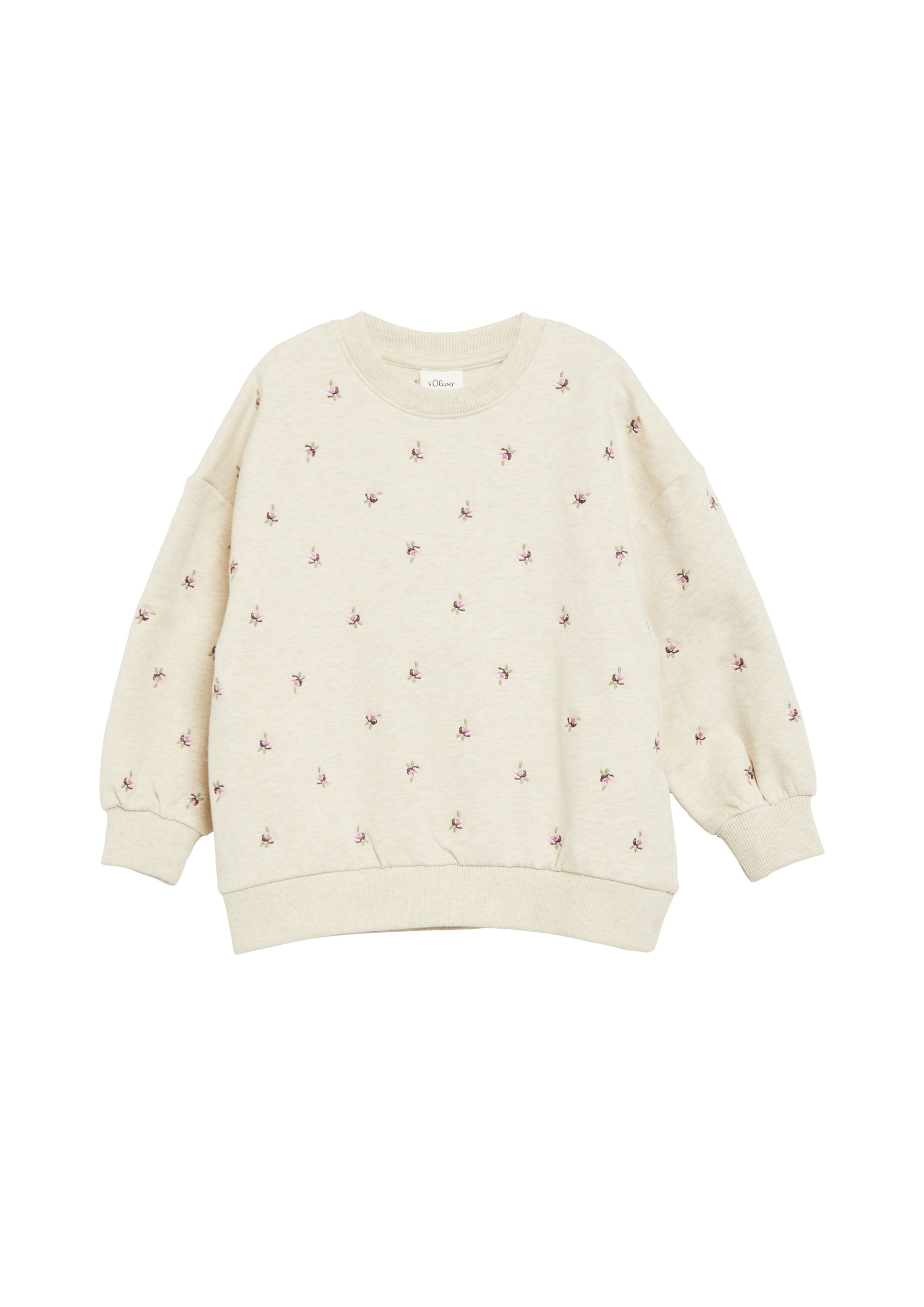 s.Oliver Sweatshirt in Beige: voorkant
