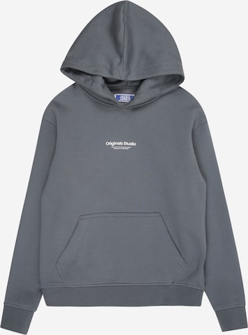 Jack & Jones Junior Collegepaita 'JORVesterbro' värissä harmaa: etupuoli