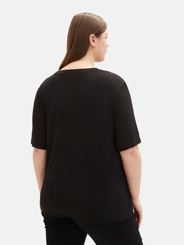 Tom Tailor Women + - Camiseta en negro