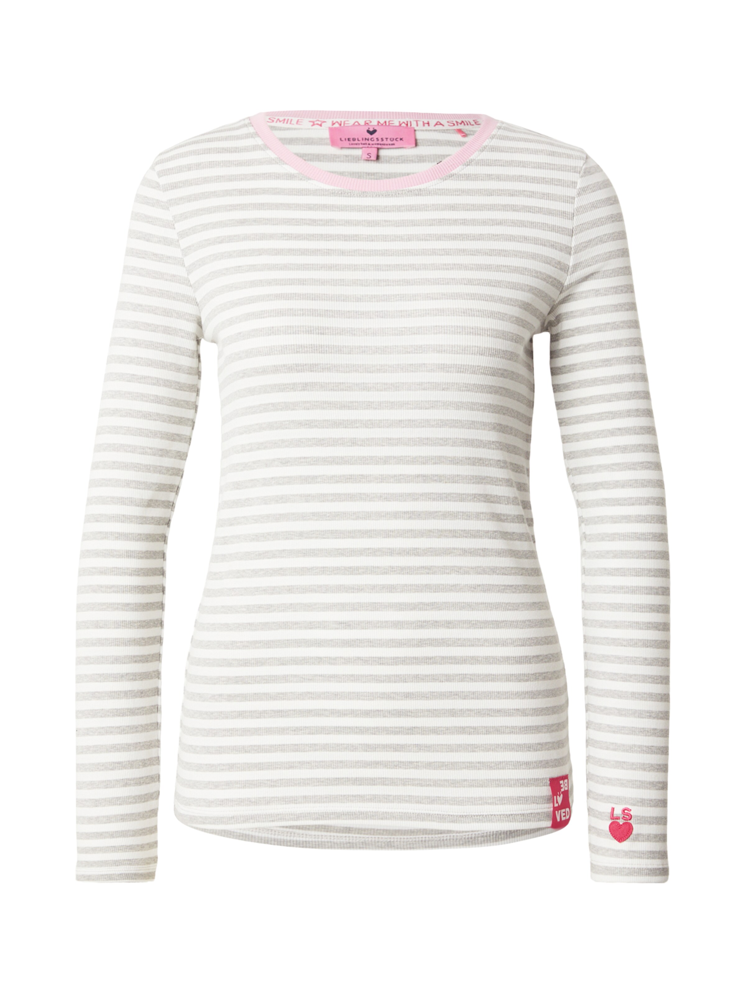 LIEBLINGSSTÜCK Shirt 'Nashi' in Zilver: voorkant
