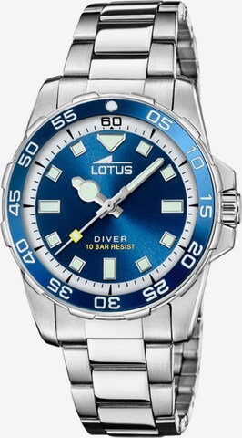 Montre à affichage analogique 'Lotus - Watch Trendy - Quartz watch movement - Watch case width: 36.8 mm' Lotus en bleu : devant