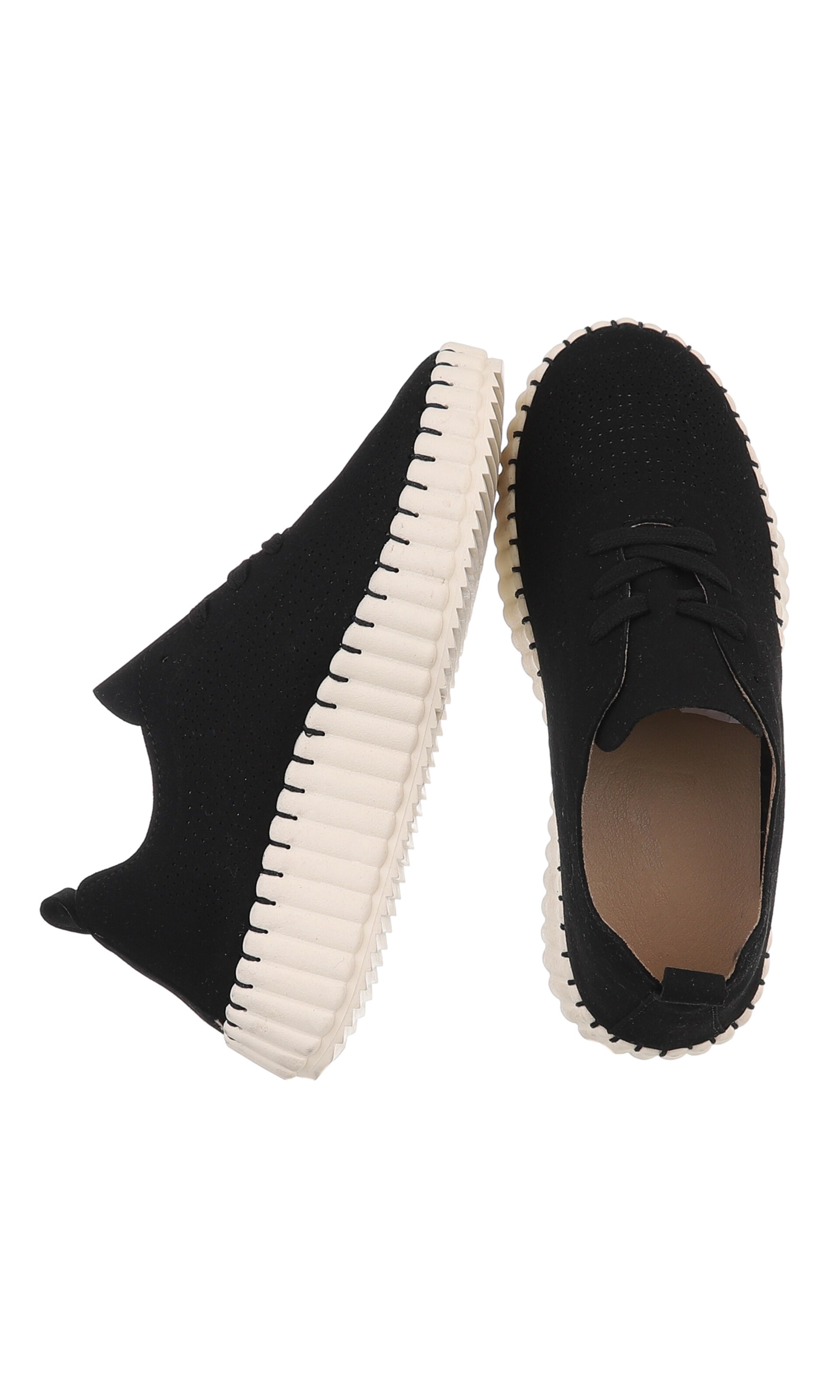 Ital-Design Schnürschuhe in Schwarz