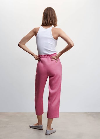 MANGO Loosefit Broek 'Linew' in Roze