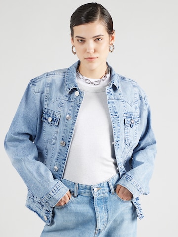 True Religion Tussenjas in Blauw: voorkant