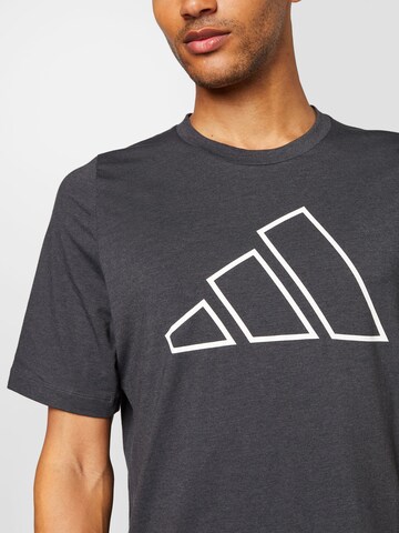 T-Shirt fonctionnel 'Train Icons 3-Bar' ADIDAS PERFORMANCE en noir
