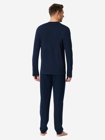 Pyjama long 'Casual Nightwear' SCHIESSER en bleu