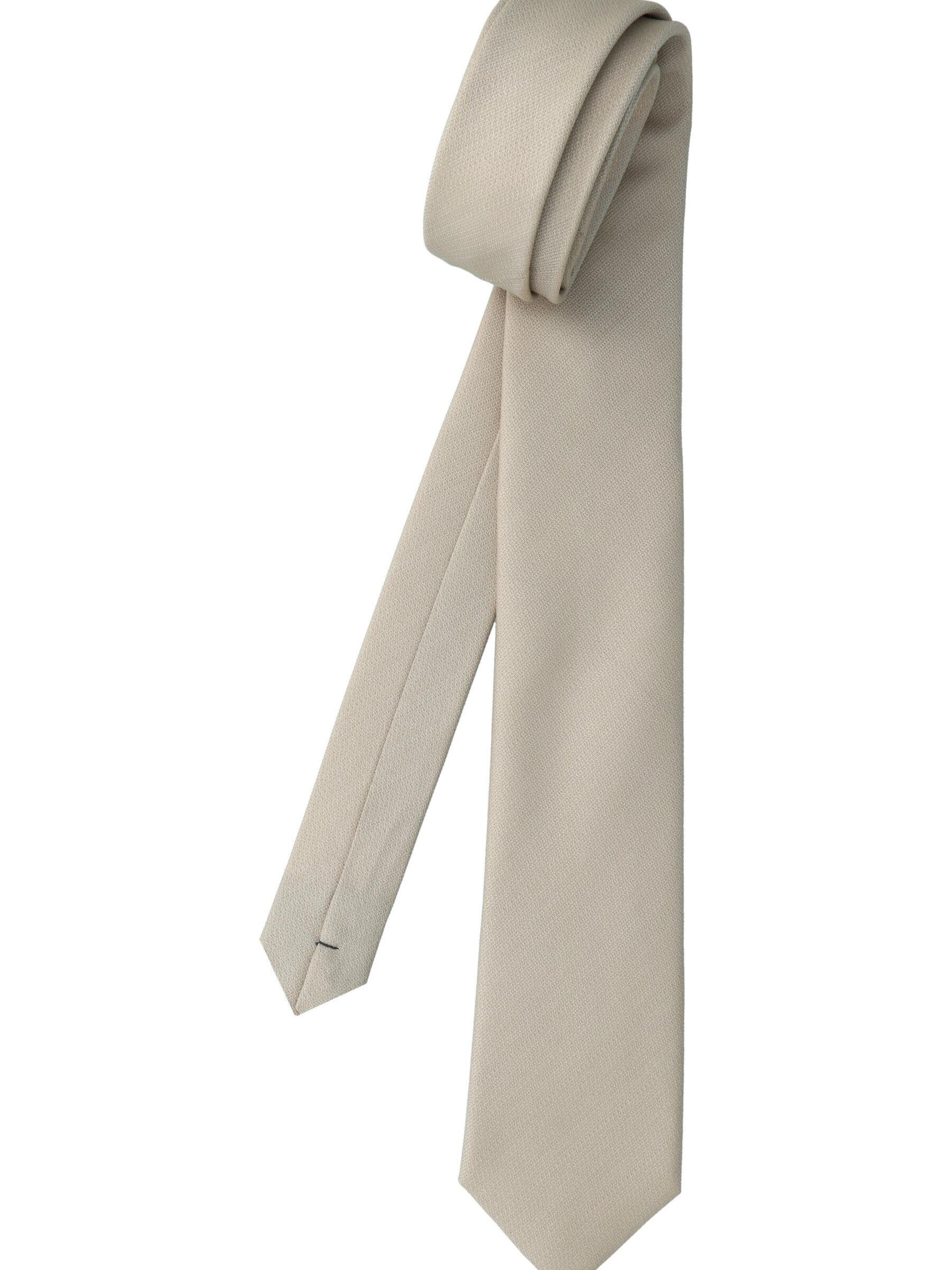 WILLEN Krawatte 'Uni Struktur'‌‌‌‌‌‌ in Beige