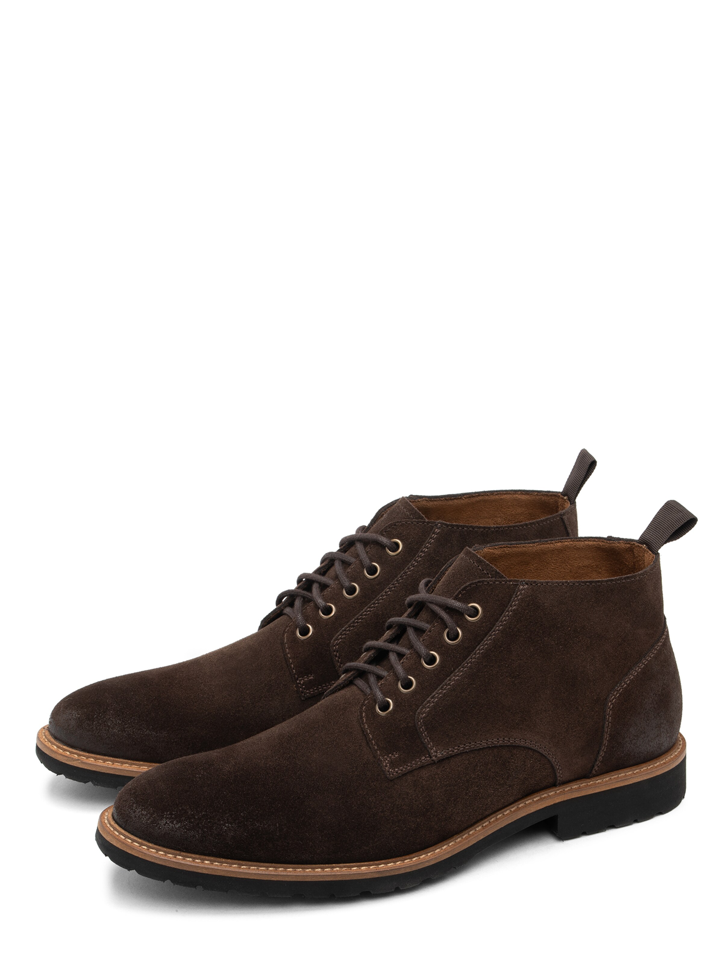 RYŁKO - Botas com atacadores em castanho
