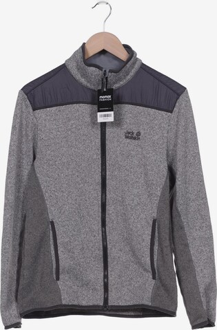 JACK WOLFSKIN Sweatshirt & Zip-Up Hoodie in M in Grey: front