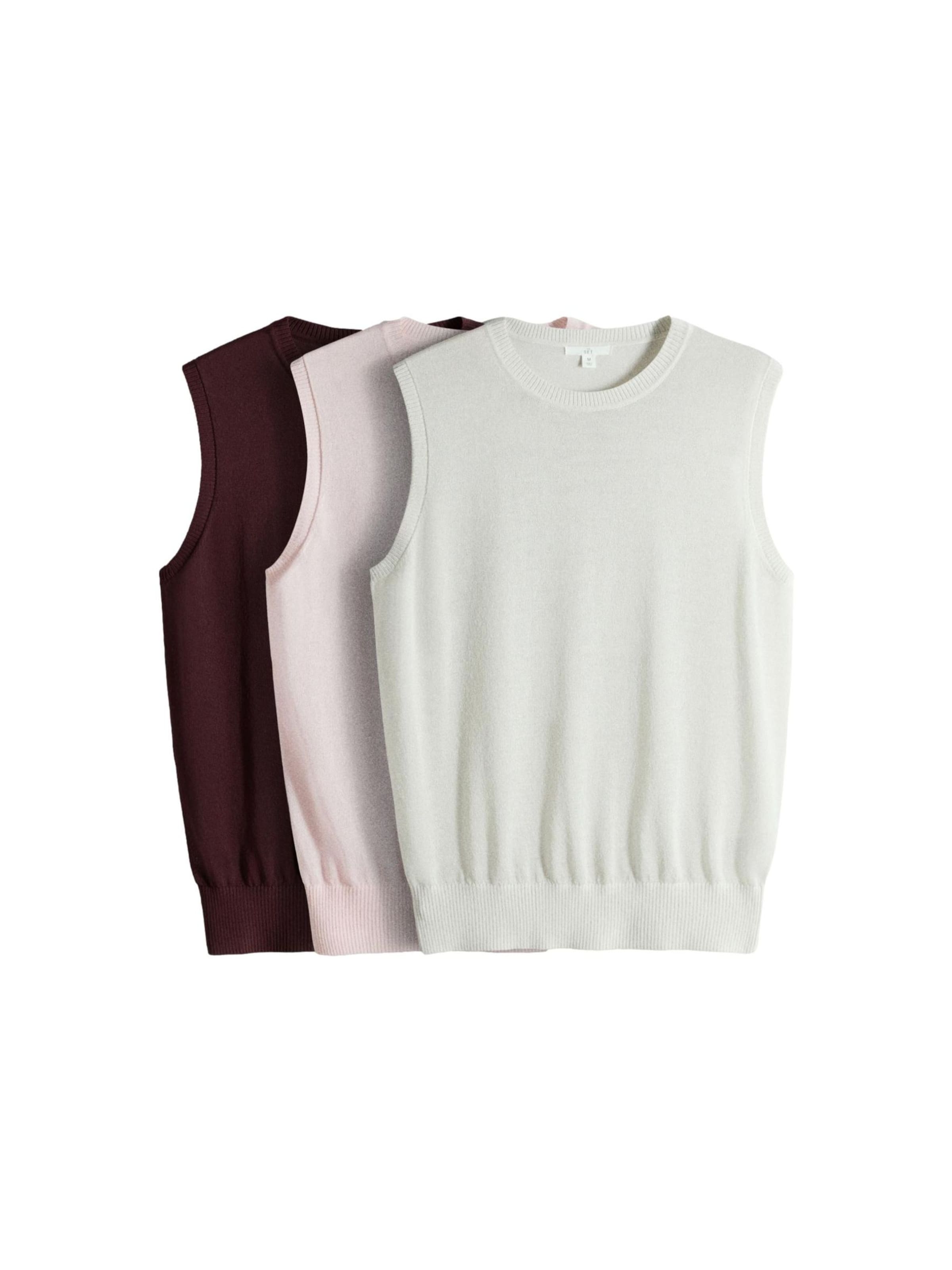 The Set Vest in Mixed colours: front