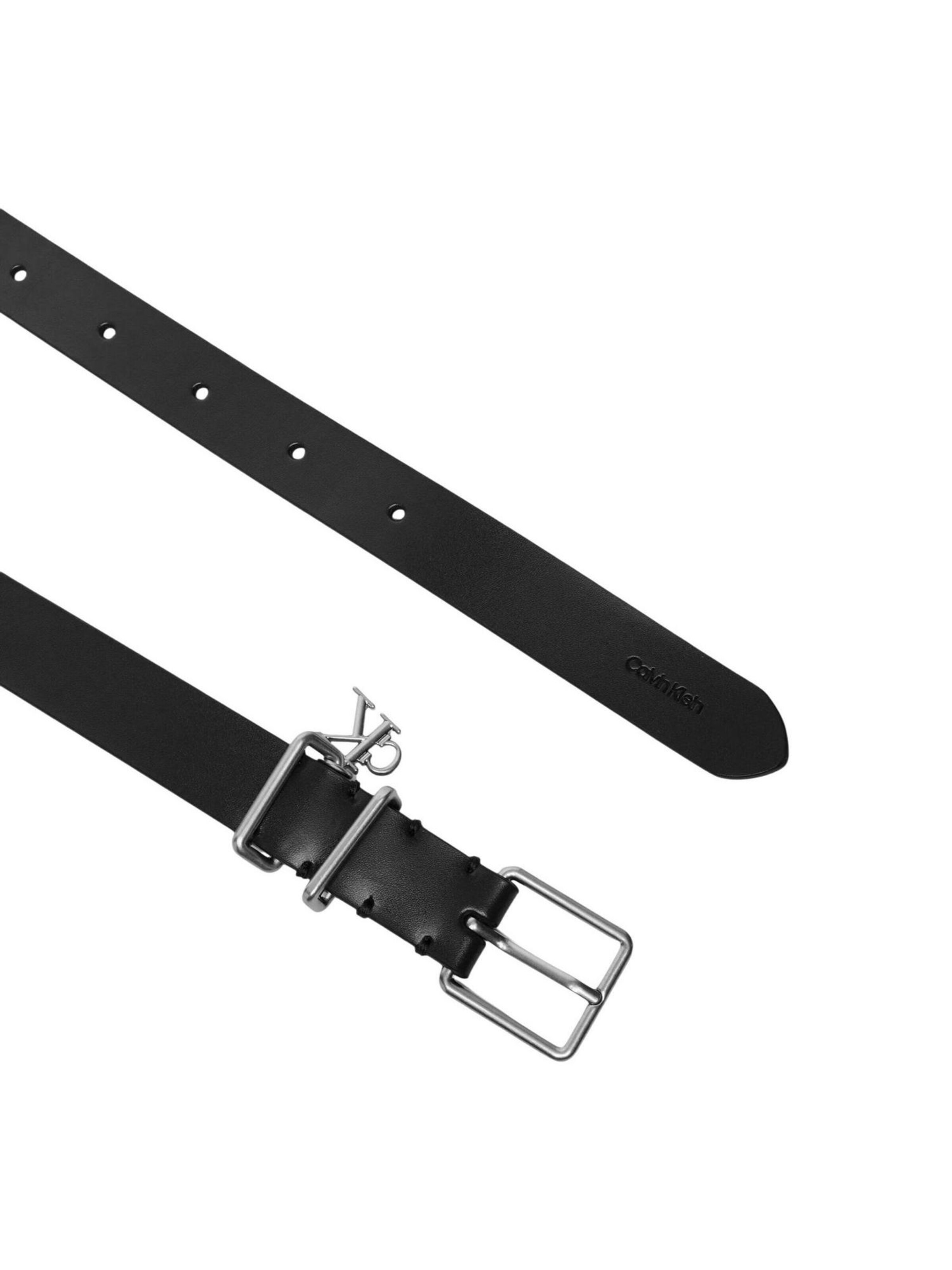 Cintura 'MONOGRAM CHARM  KEEPER BELT 25MM LV04F7086G' di Calvin Klein in nero
