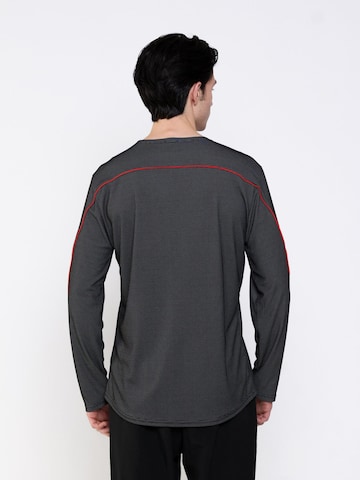 neverover Functioneel shirt 'Men's Essential Striped Long Sleeve T-shirt' in Zwart