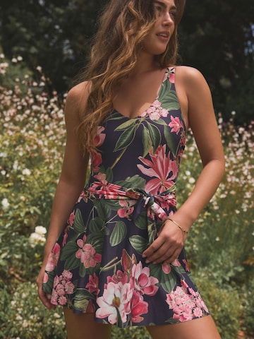 Next Minimiser Swimsuit dress in Blue