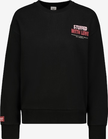 Sublevel Sweatshirt in Schwarz: Vorderseite