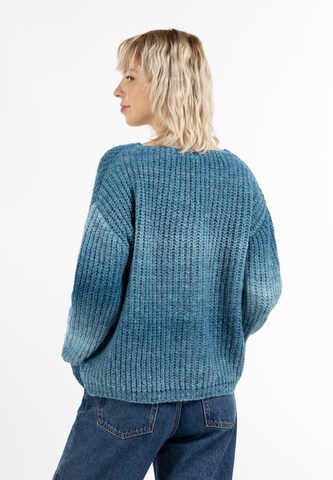MYMO Gebreid vest in Blauw