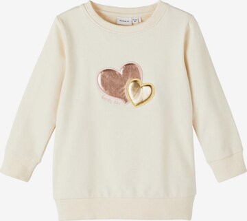 NAME IT Sweatshirt 'Blair' in Beige: predná strana